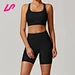 matching sports bra and shorts